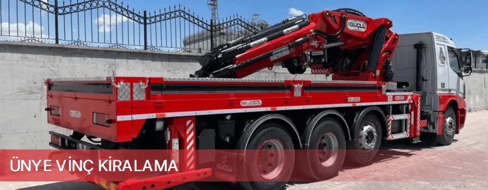 Ünye İlçemi Vinç Kiralama